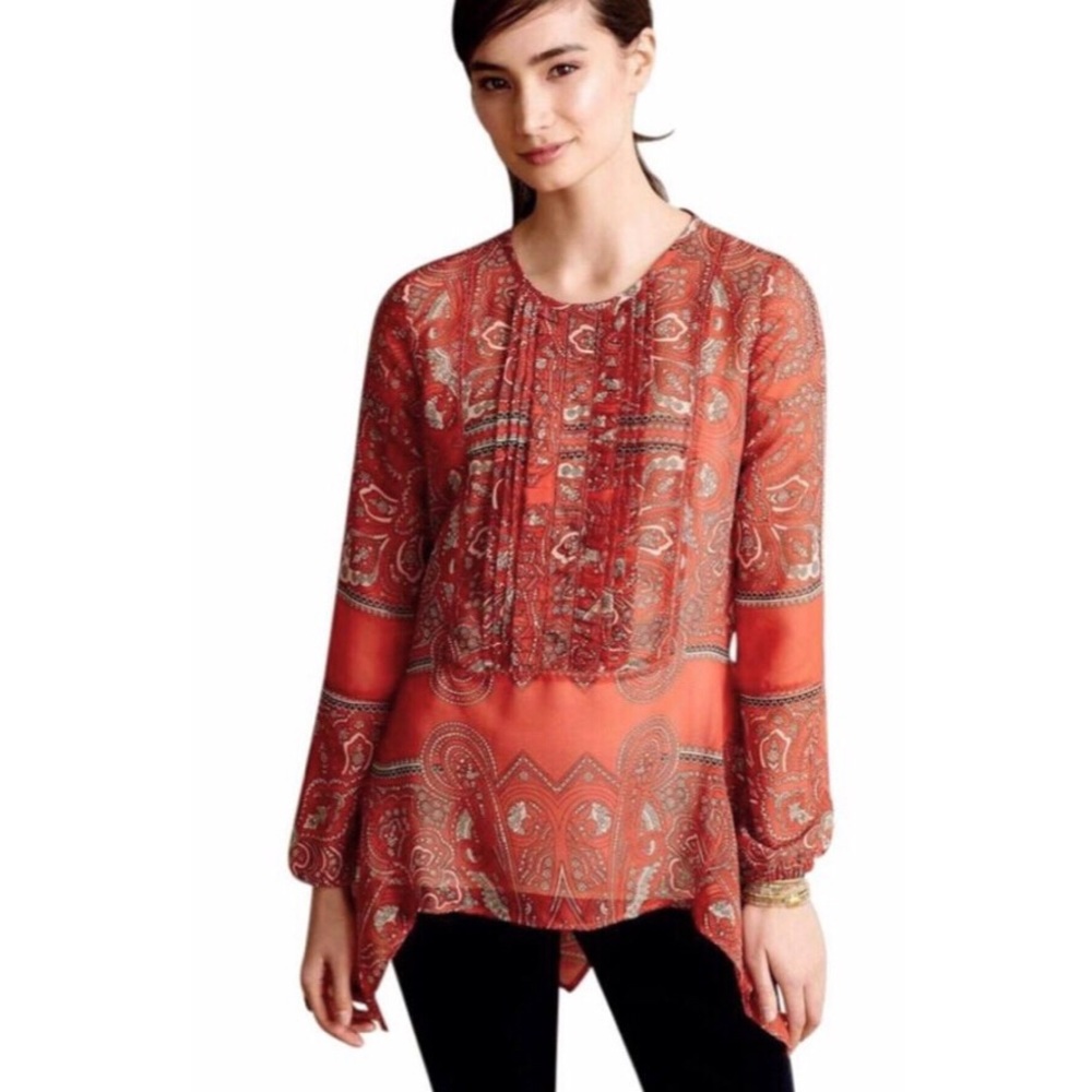 ANTHROPOLOGIE LOVE SAM KAMALA PAISLEY TUNIC
